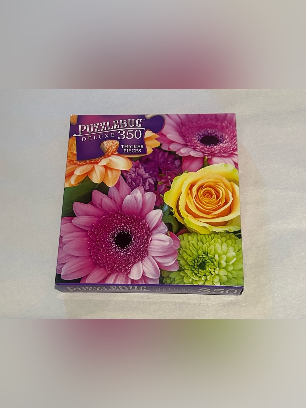 New Puzzle “Vibrant Blooming Burst” 350 Piece 20" x 12" Puzxlebug Deluxe 2026